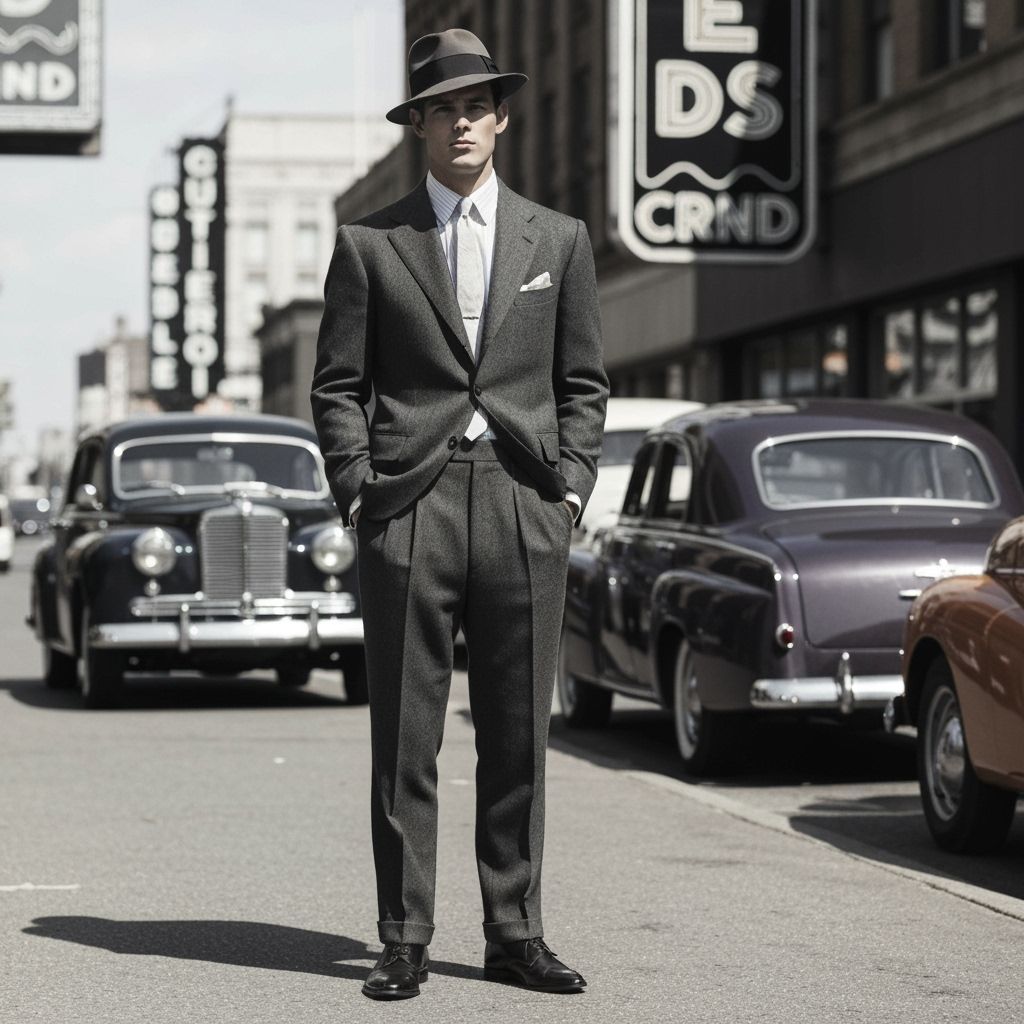 1950s men's fashion style.  by @Momodu Alie Mansaray