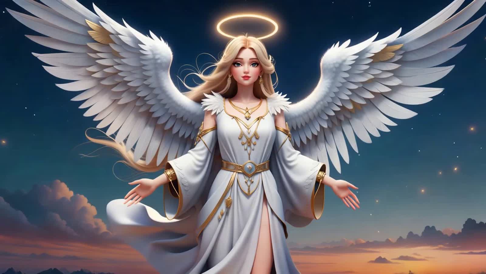 A beautiful geodesic view of an angel