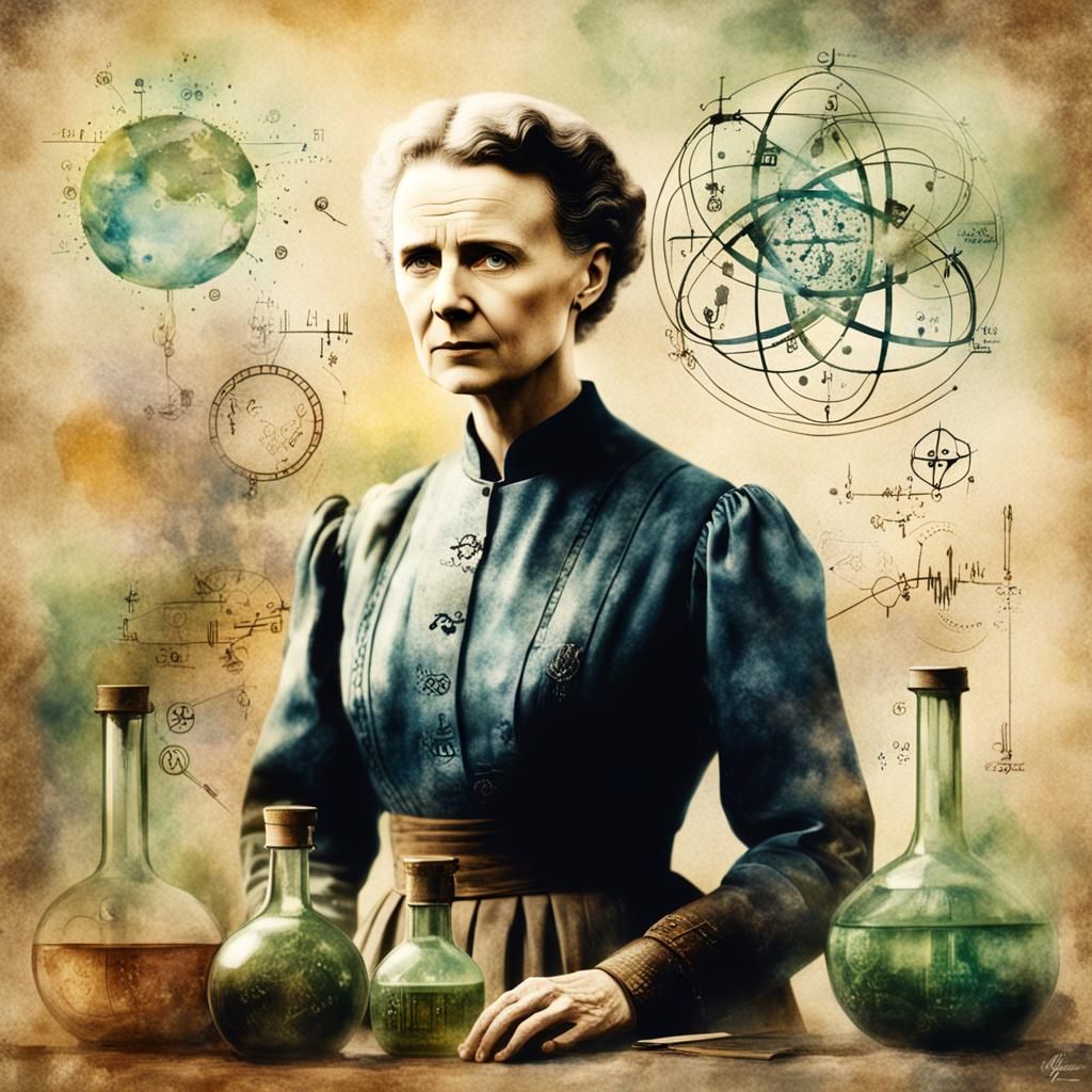 Marie Curie. First woman to win a Nobel Prize and the only woman to win twice.  by @MissVormt