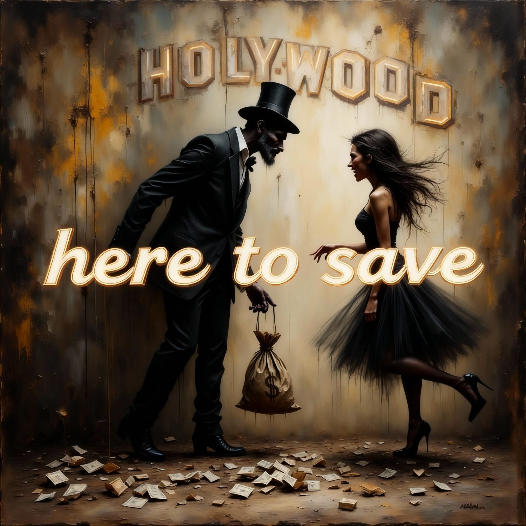 Smile down upon your son
Who's busy with his money games