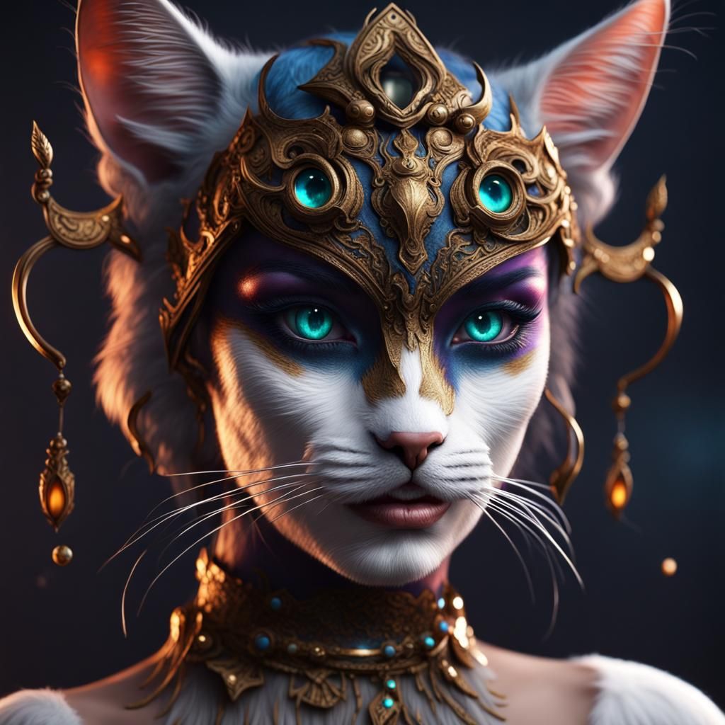 Cat themed makeup