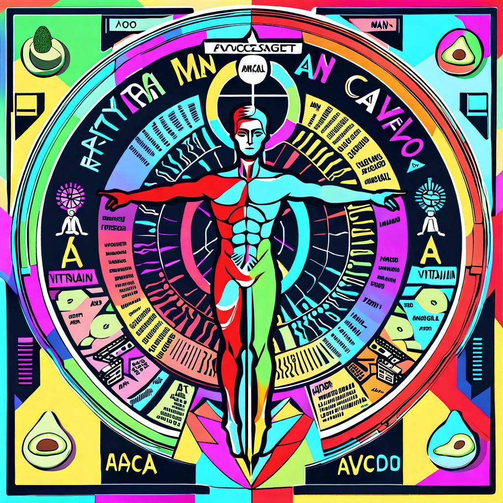 Evolving Human From Avocado Kernel, Kurzgesagt Style