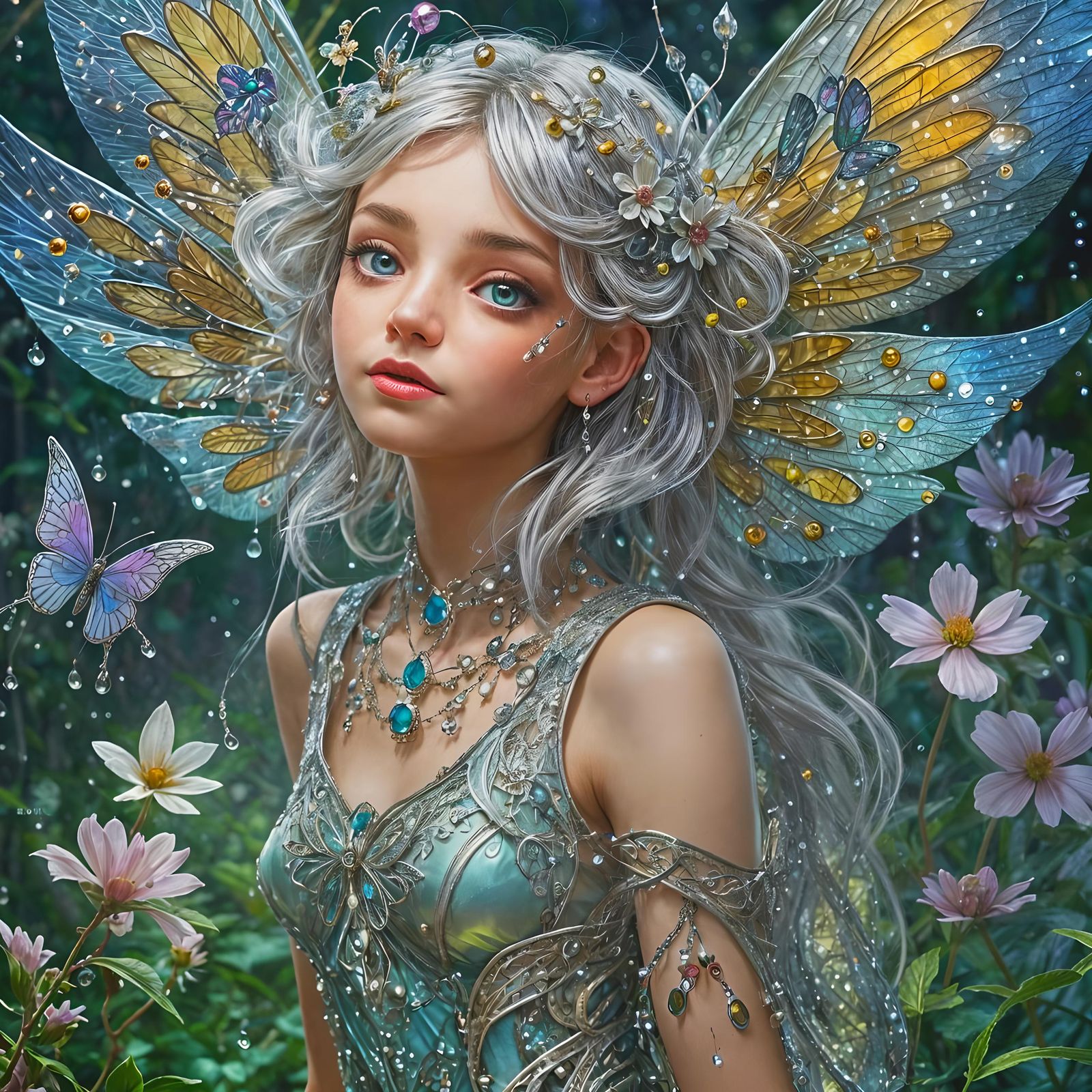 Petaluma, Fairy of the Silverveil Woods  by @Arxavius