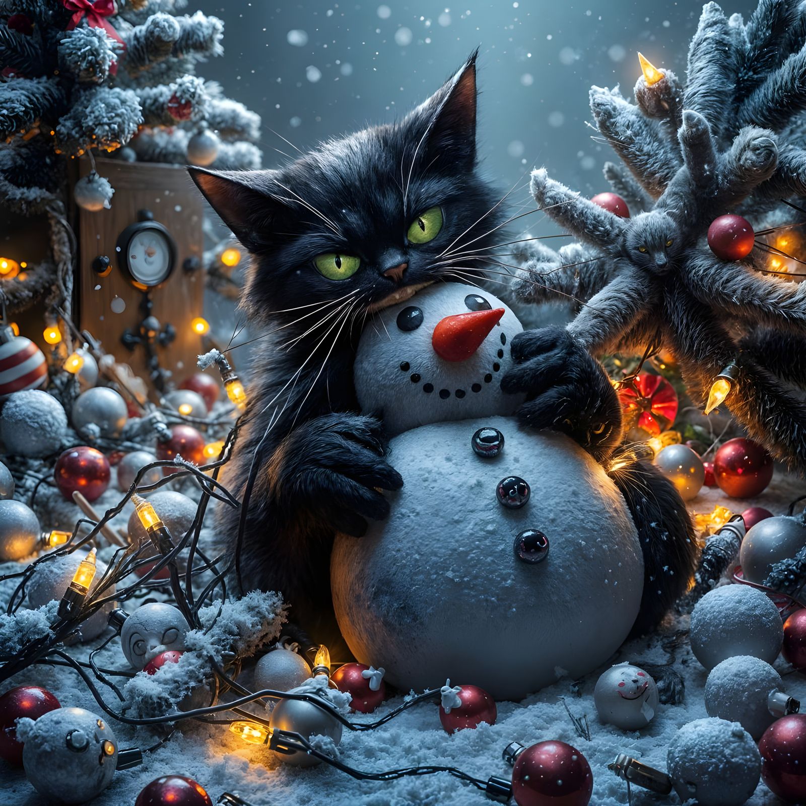 The Cataos, Friday 13th. Merry Christmas!!  by @Lisi