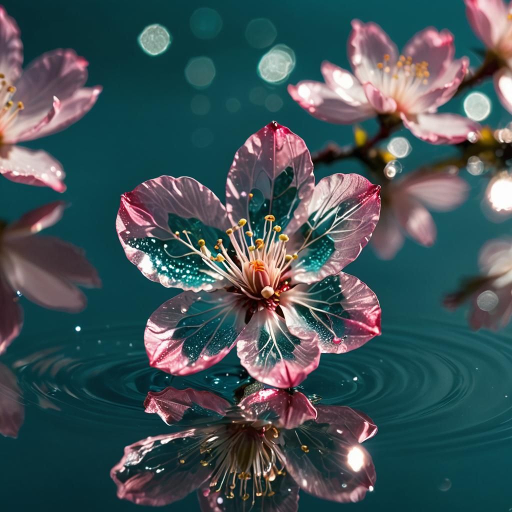 Crystal cherry blossom  by @Lucy