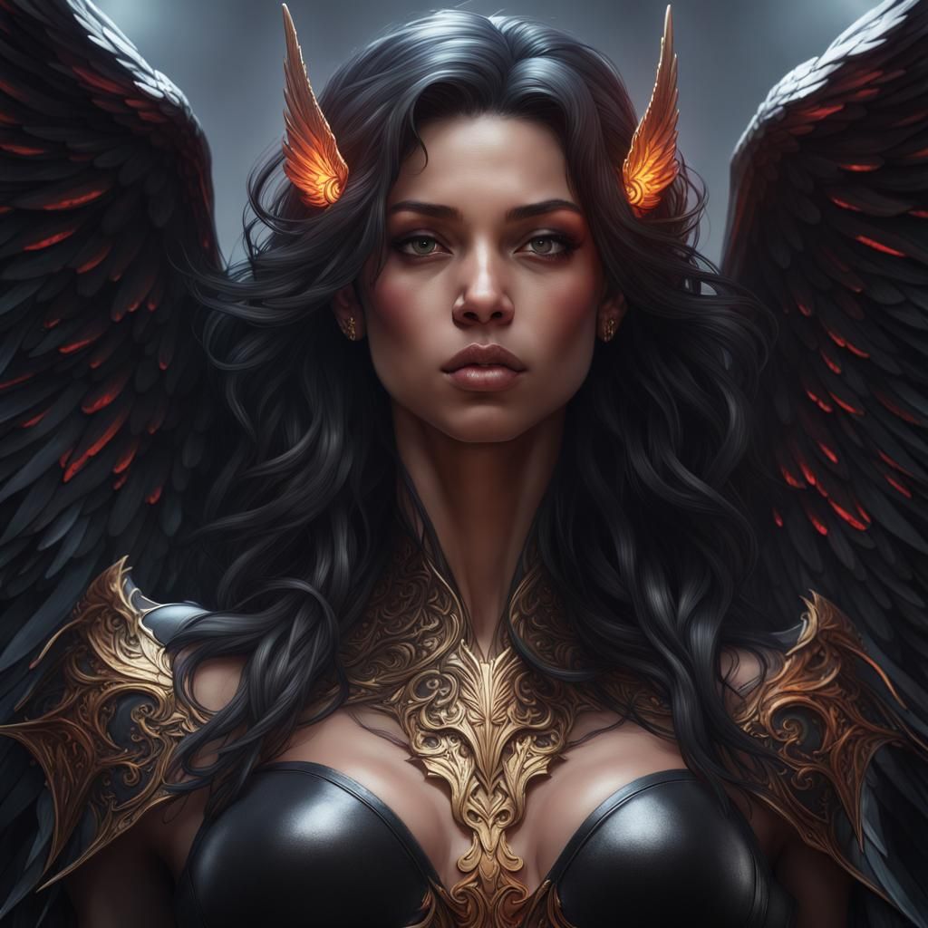 The black-winged angel