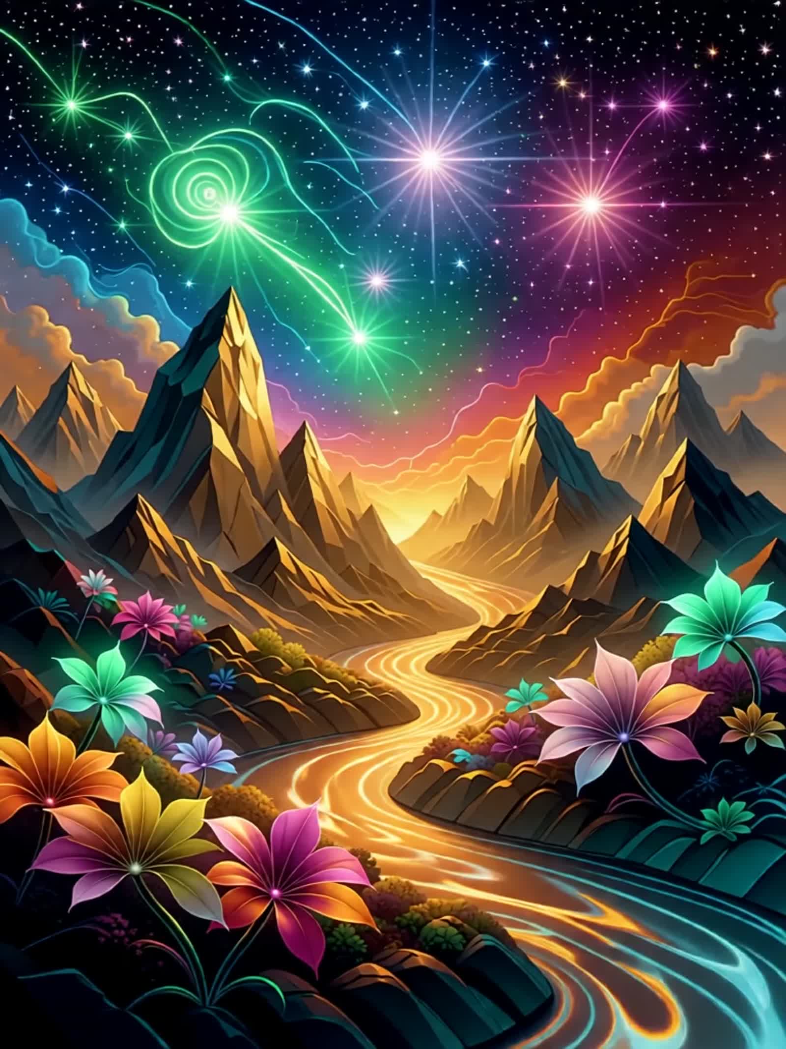 river of molten gold