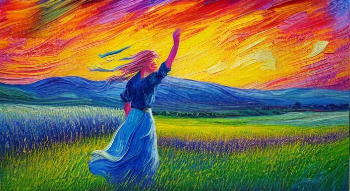 Girl in field