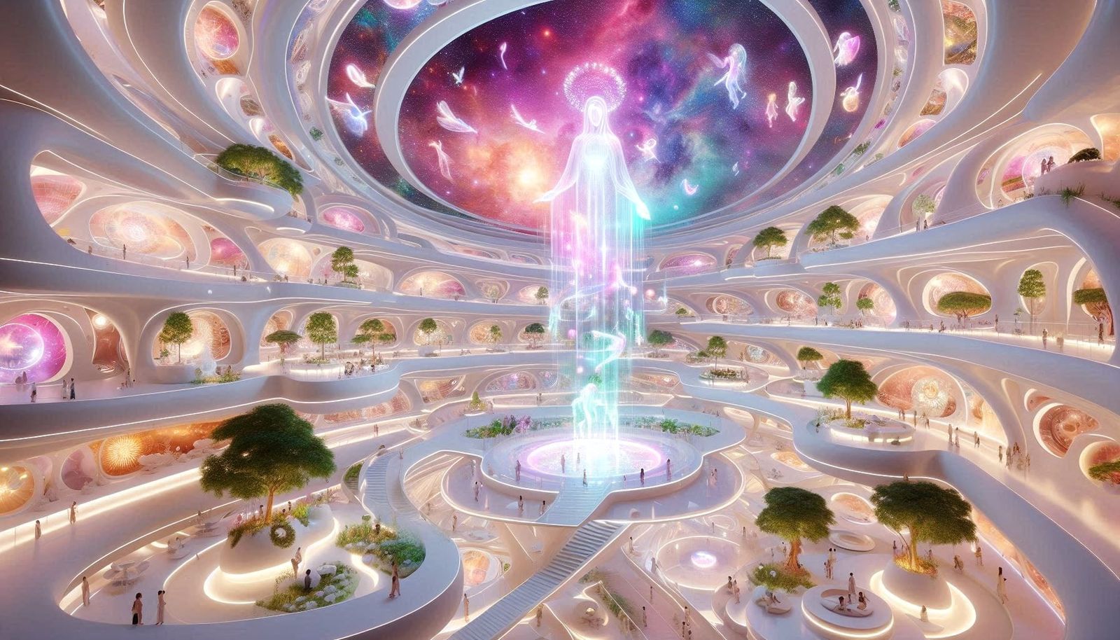 Life in a galactic mothership