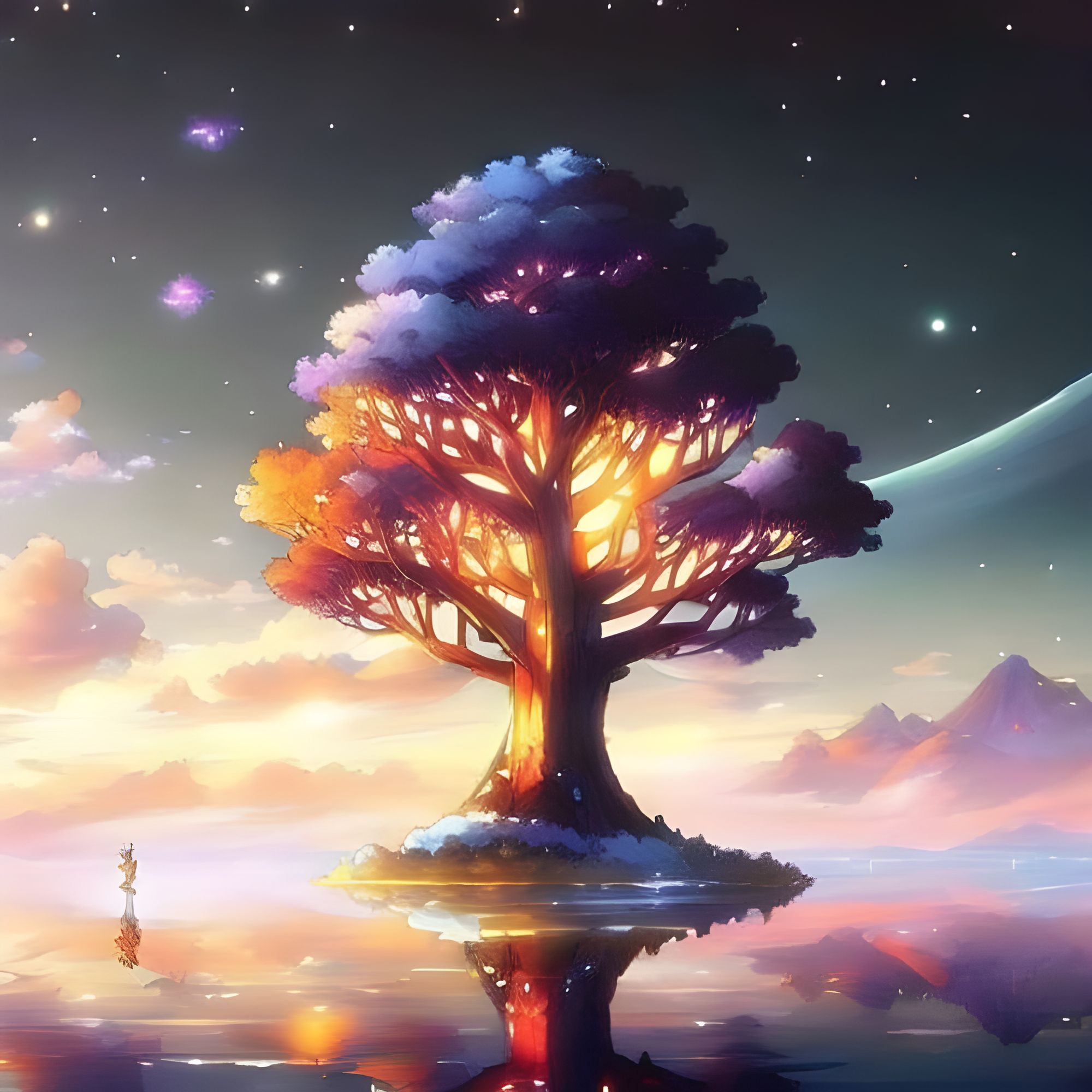 HD wallpaper: Fantasy, Landscape, Floating Island, Sky, Tree, Waterfall,  plant | Wallpaper Flare | Fantasy landscape, Anime scenery, Environment  concept art