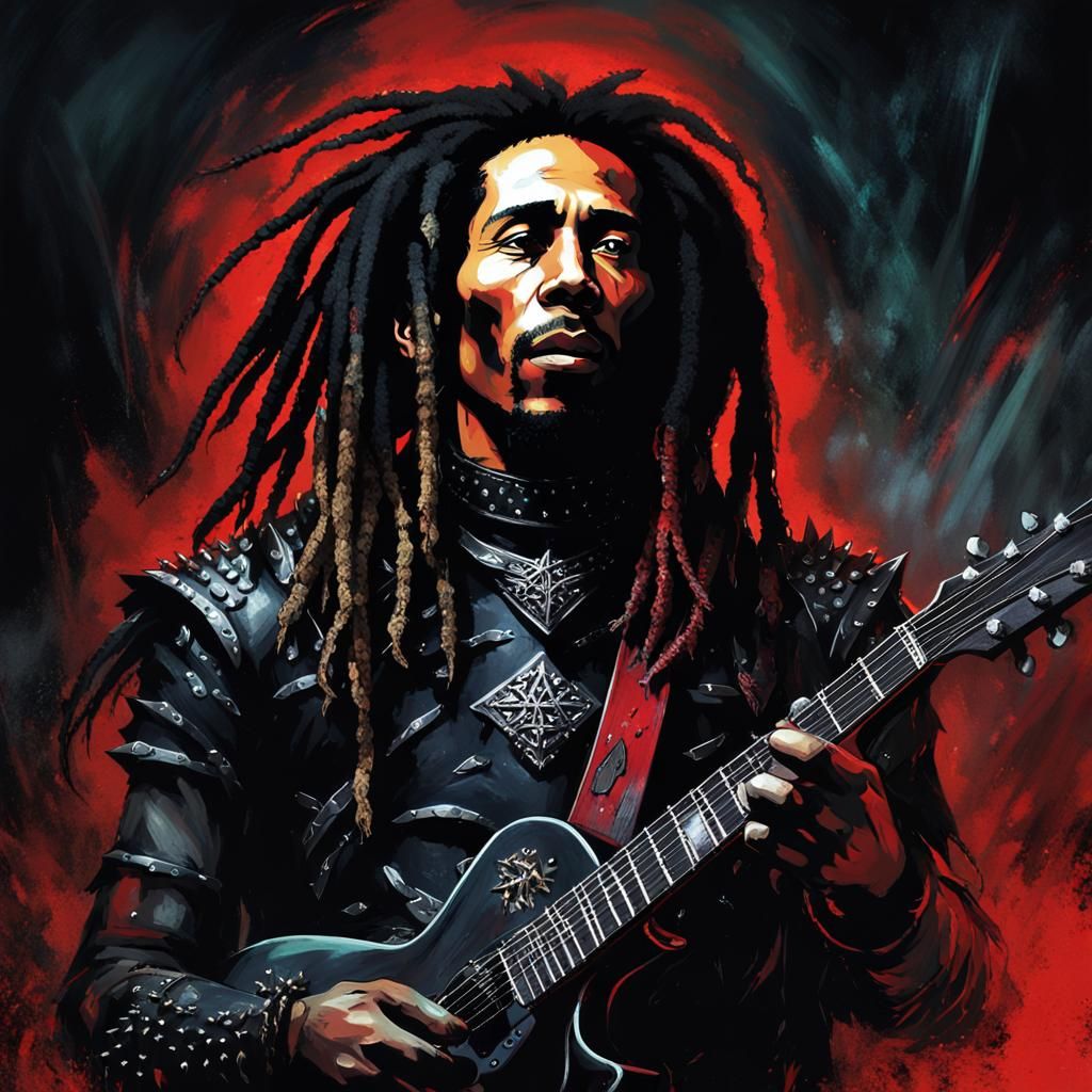 Black Metal Bob Marley  by @Mart Thunderdark