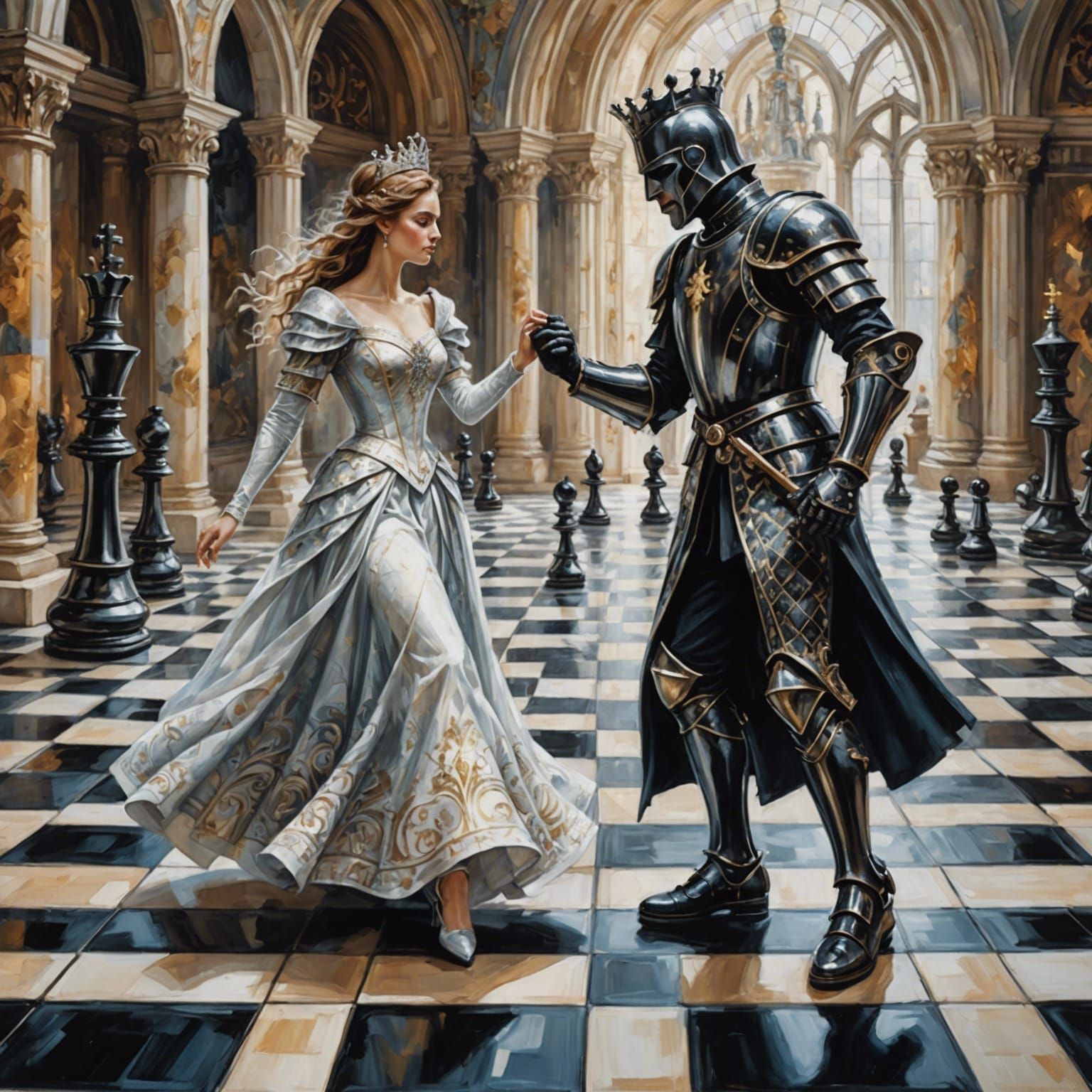 The forbidden chess romance  by @David Gotet