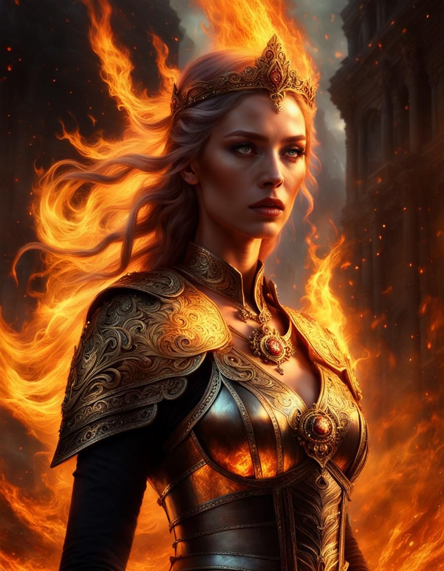 Goddess of fire - AI Generated Artwork - NightCafe Creator