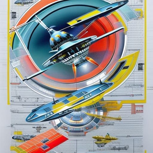the blueprint of the UFO