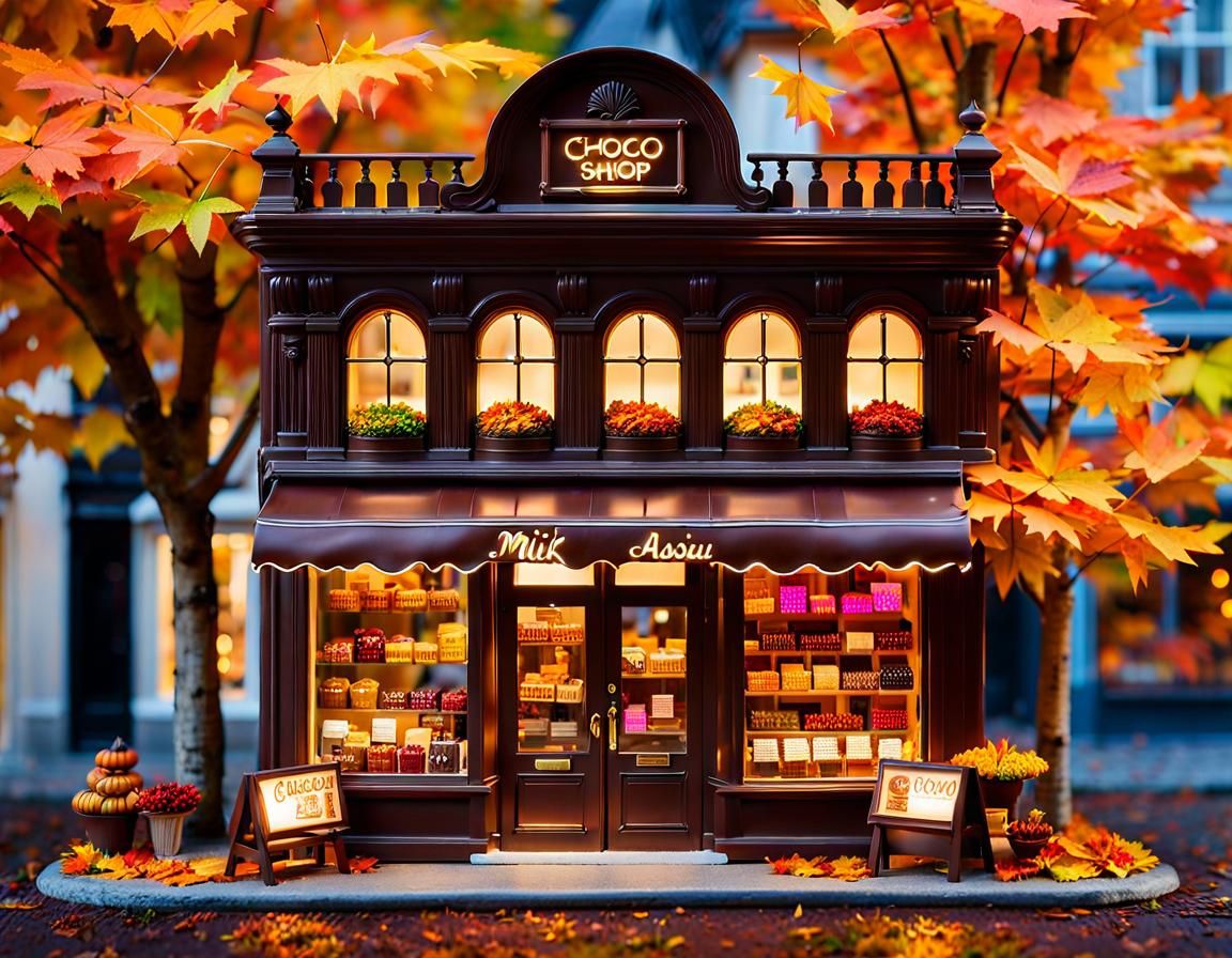 Miniature chocolate shop
