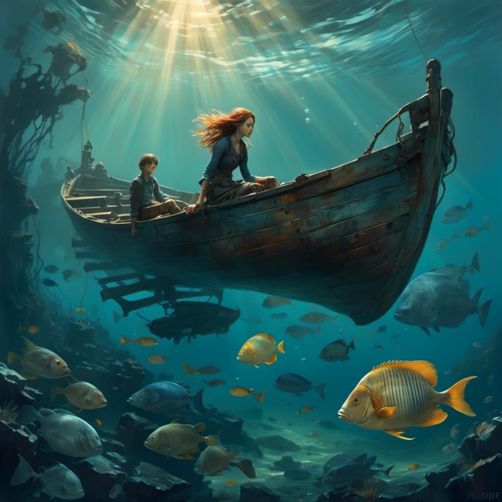  <lora:Thunderstorm:1.0> Beneath the waves, secrets sleep