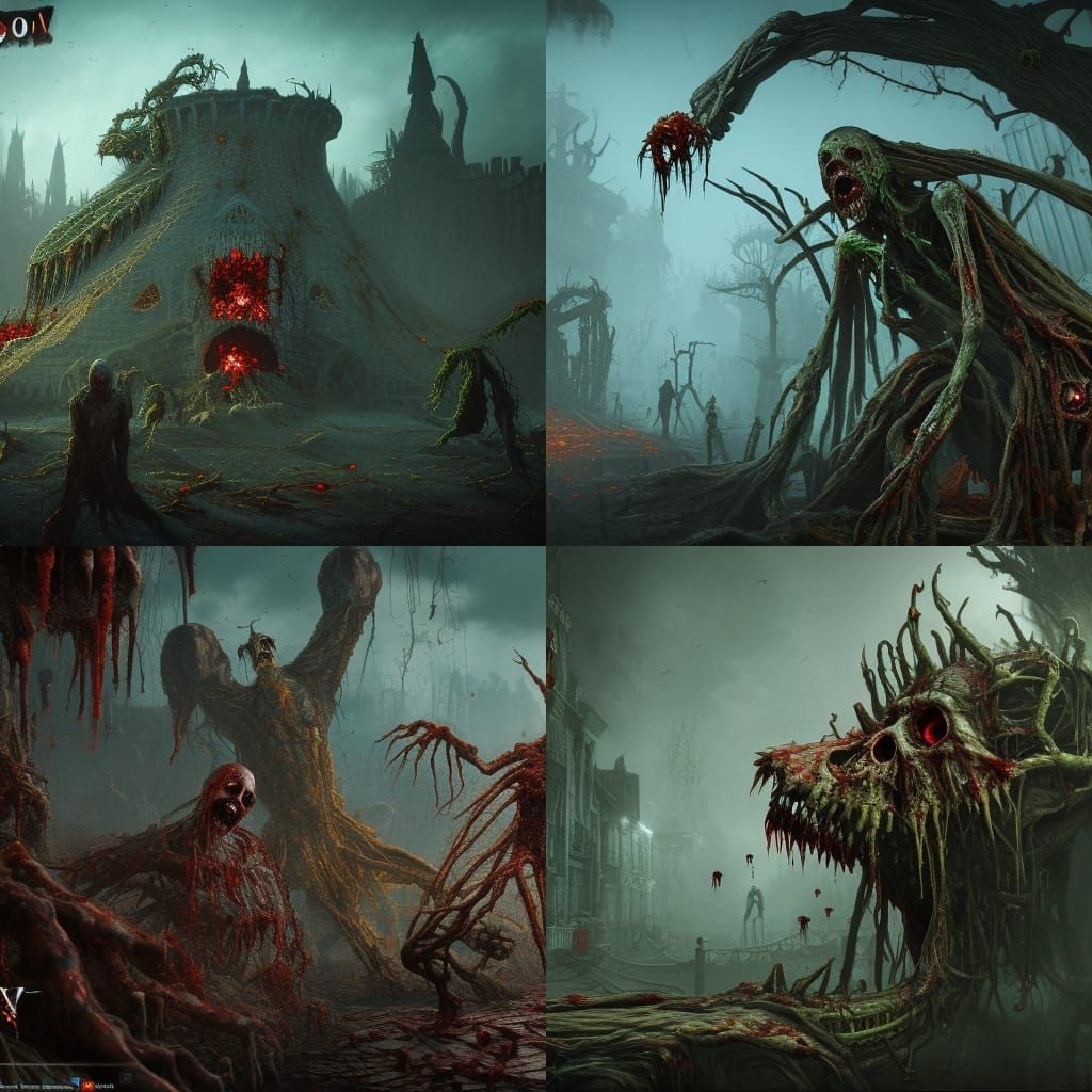 rotting zombie body in spawn