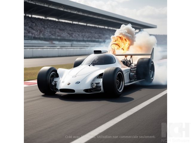 voiture de course à propulsion nucléaire