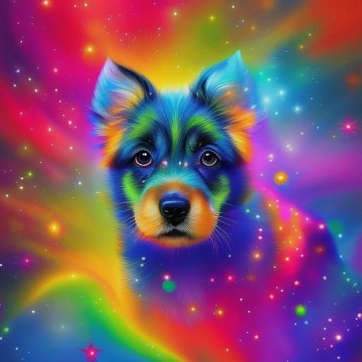 colorful puppy