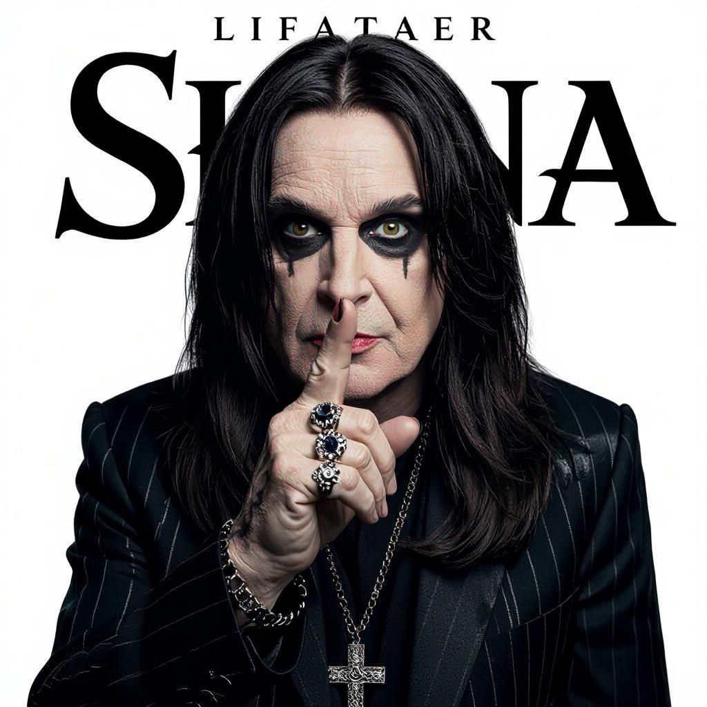 Portrait of Ozzy Osbourne.