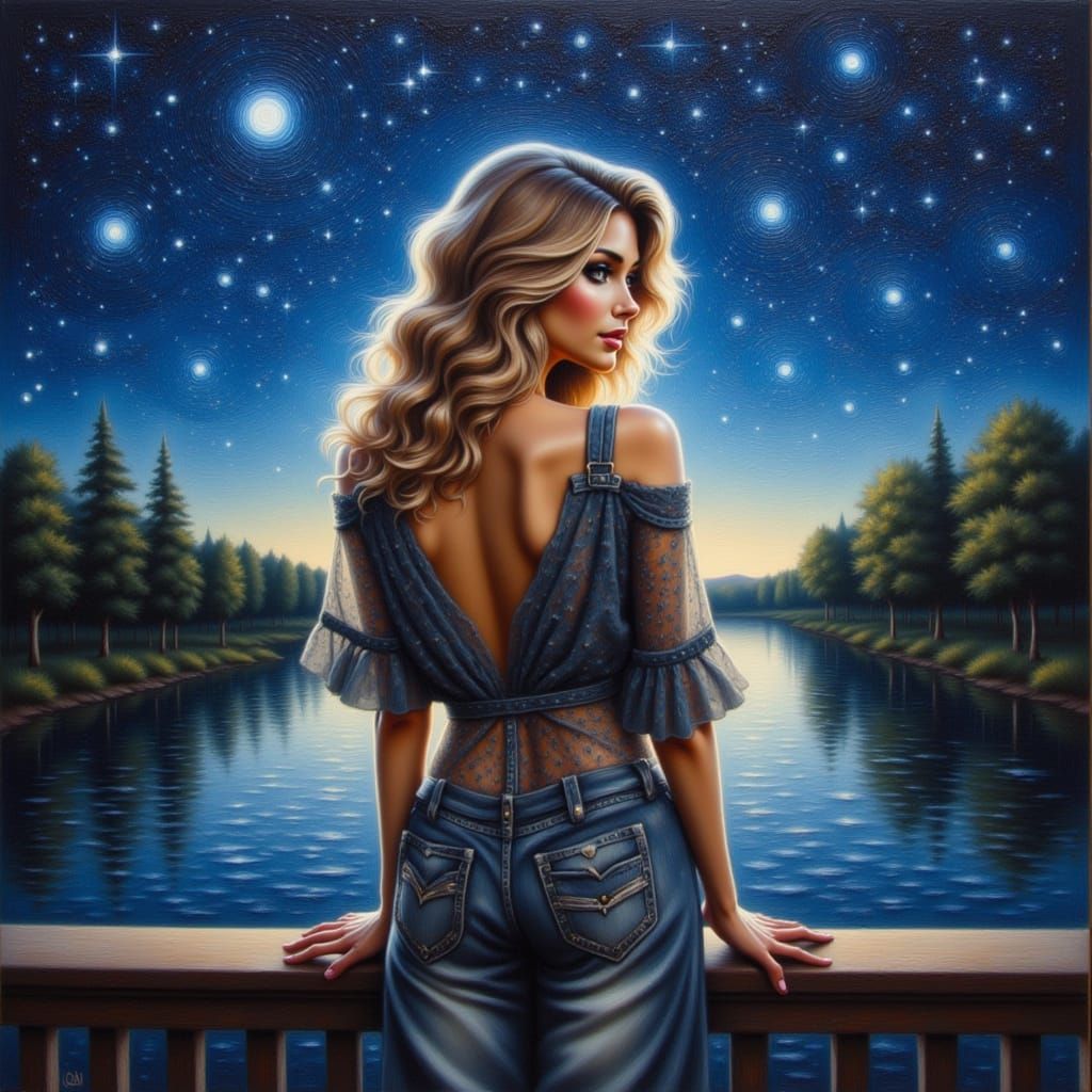 <lora:Magic  Night Flux:1.0>