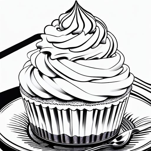 Strawberry Cheesecake, coloring_book line art, colouring in ...