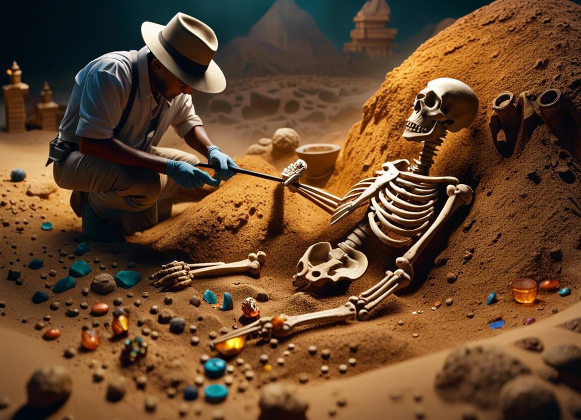 Archaeological dig site - AI Generated Artwork - NightCafe Creator