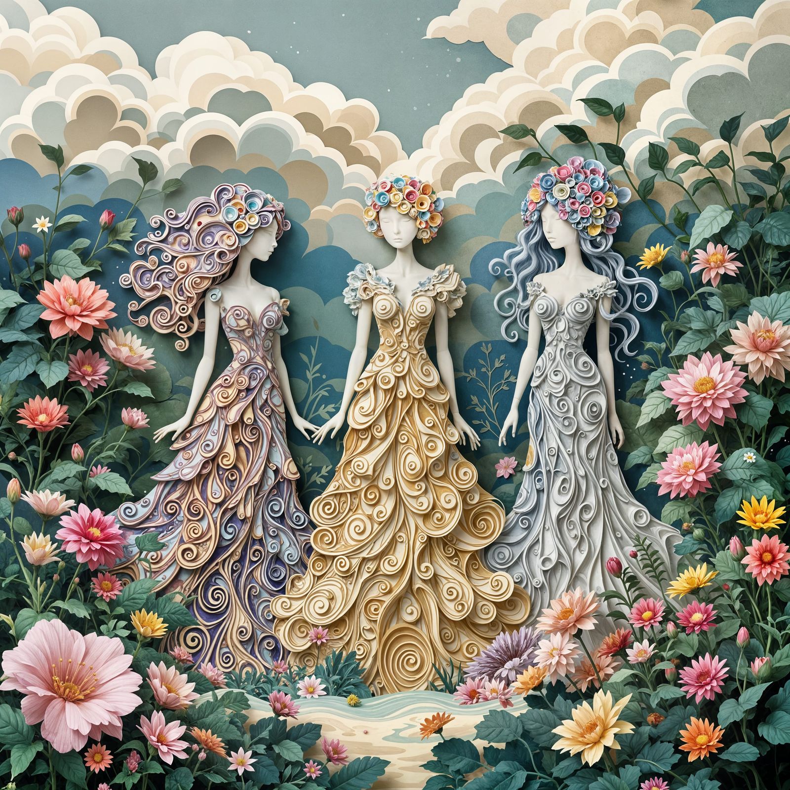 Paper dolls  by @Chantal-Rose