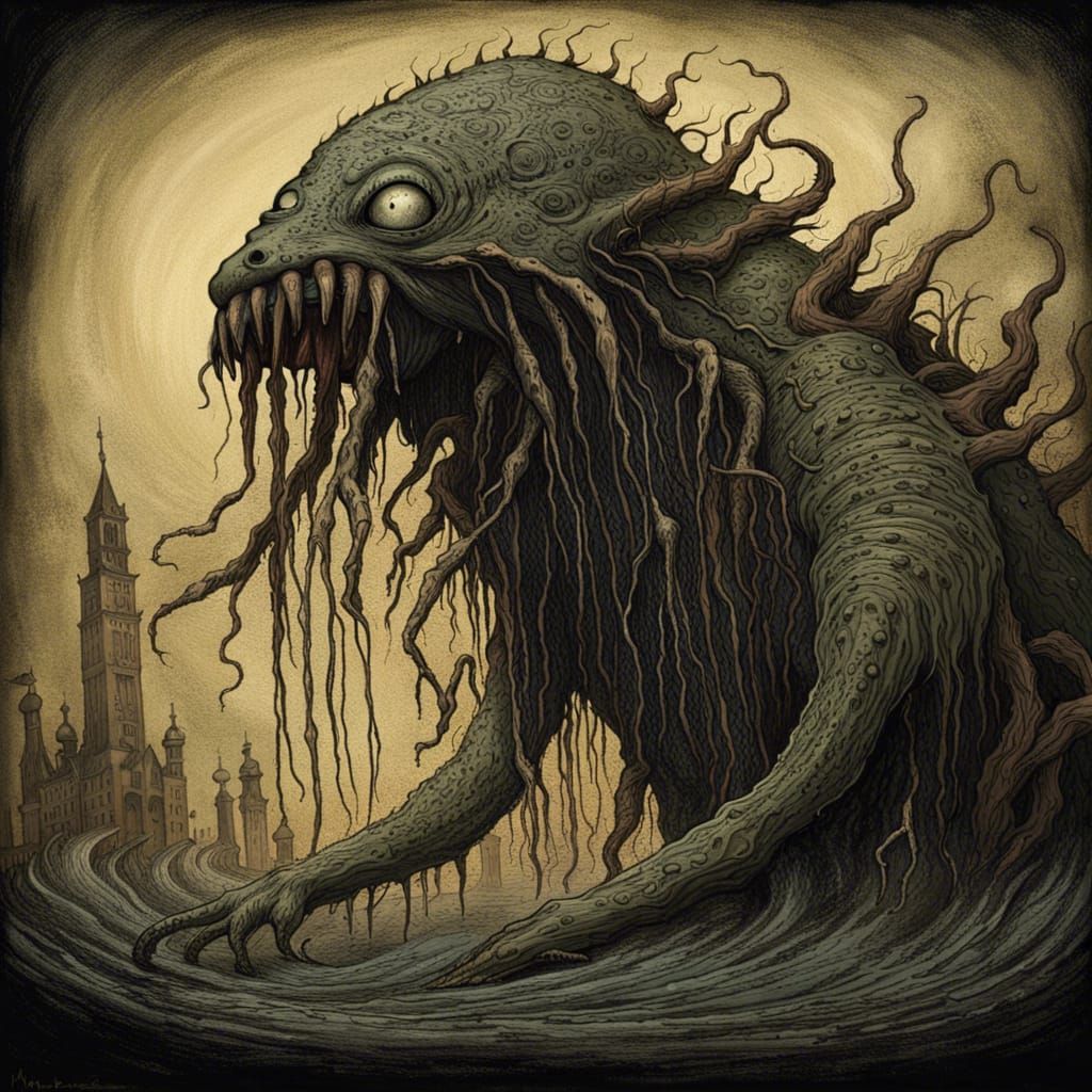 Ocean Monster - AI Generated Artwork - NightCafe Creator