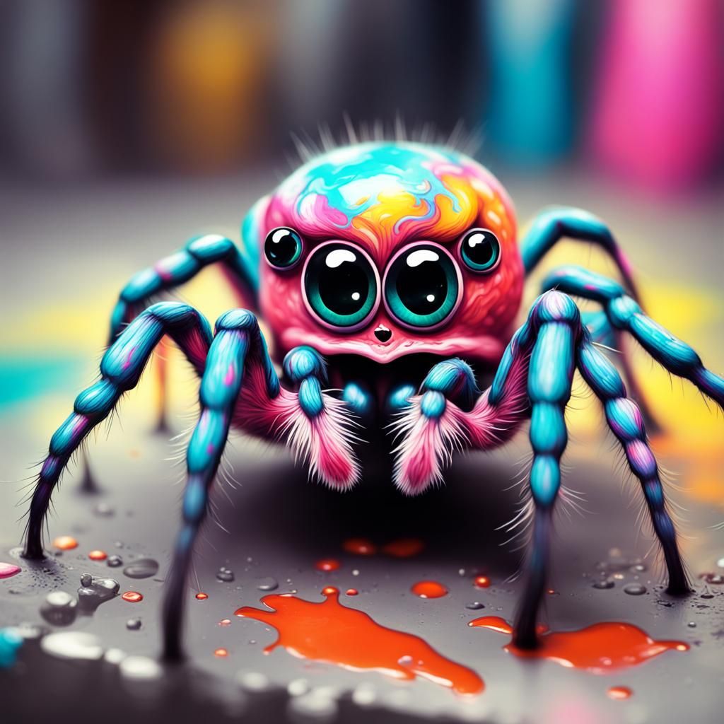 Bubble spider #13 - AI Generated Artwork - NightCafe Creator