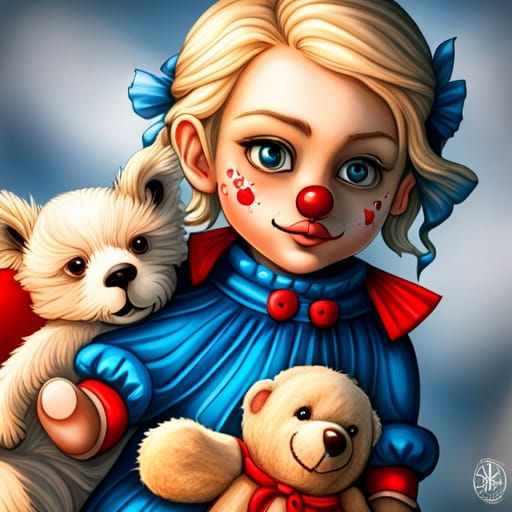 Cute Clown - AI Generated Artwork - NightCafe Creator