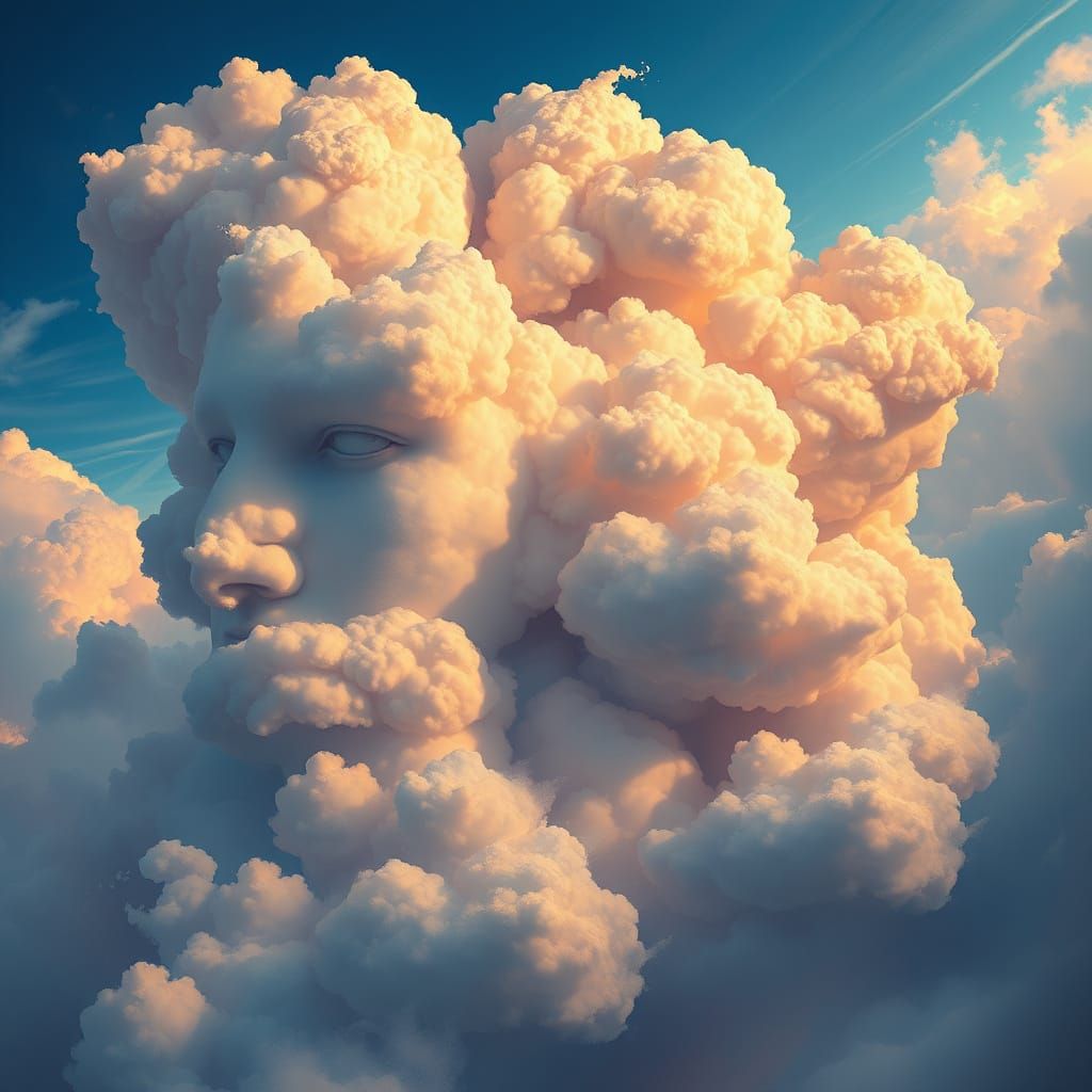 Clouds that look like faces  by @The Last Monkey