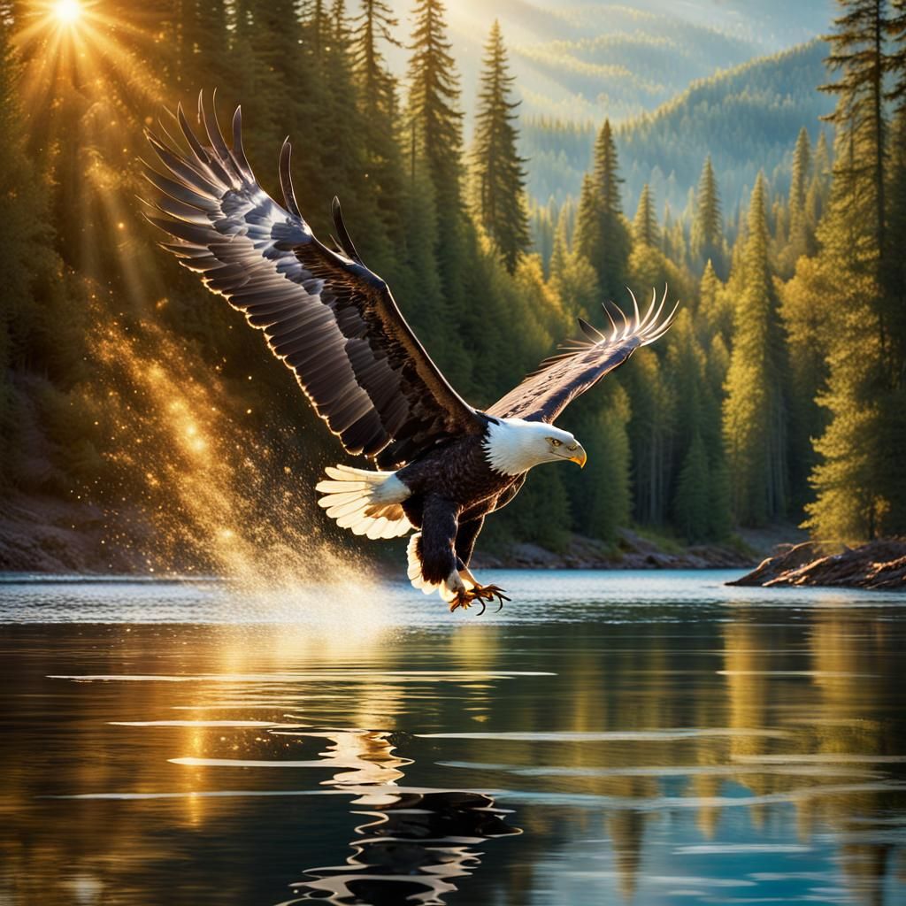 Majestic eagle!  by @Mindset Engineered
