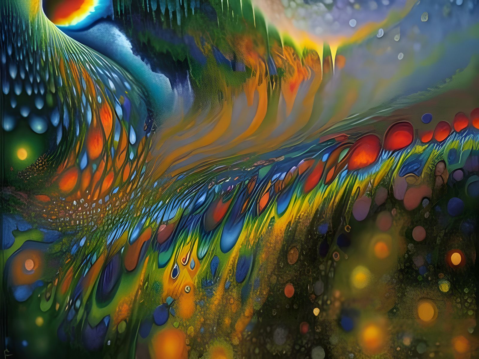 Sheets of Color Thundering
