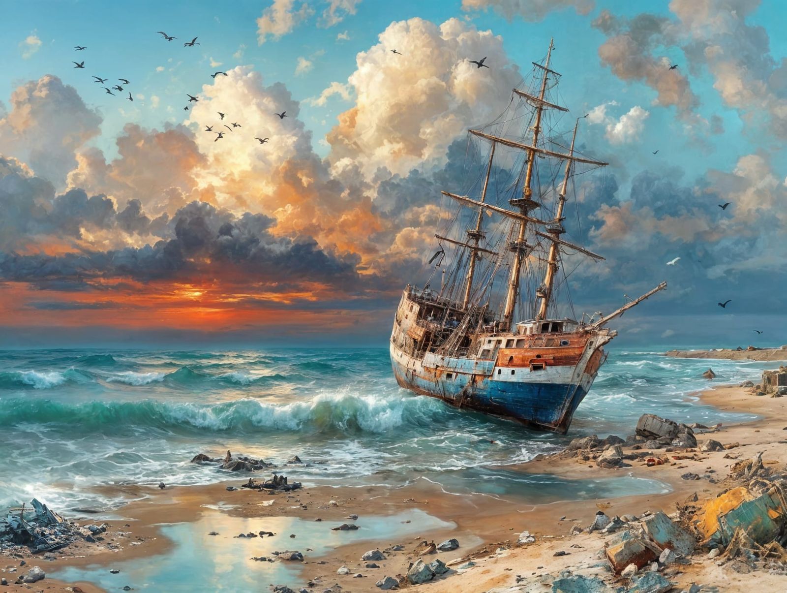 Crows at Dusk  by @Alanna