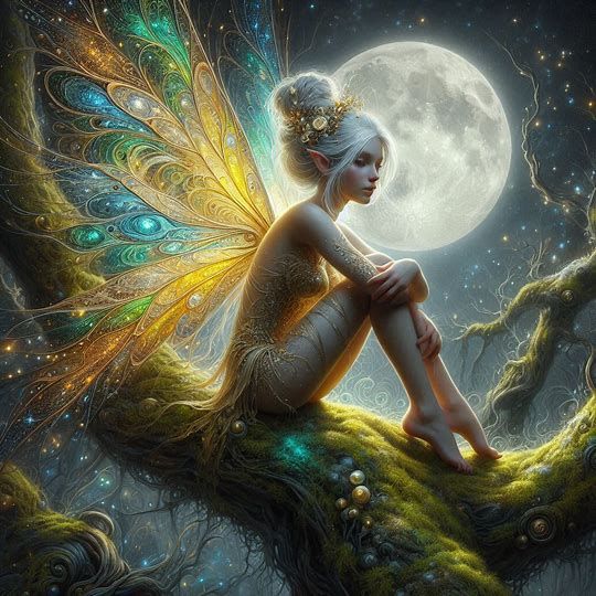 Rainbow Fairy by moonlight 2