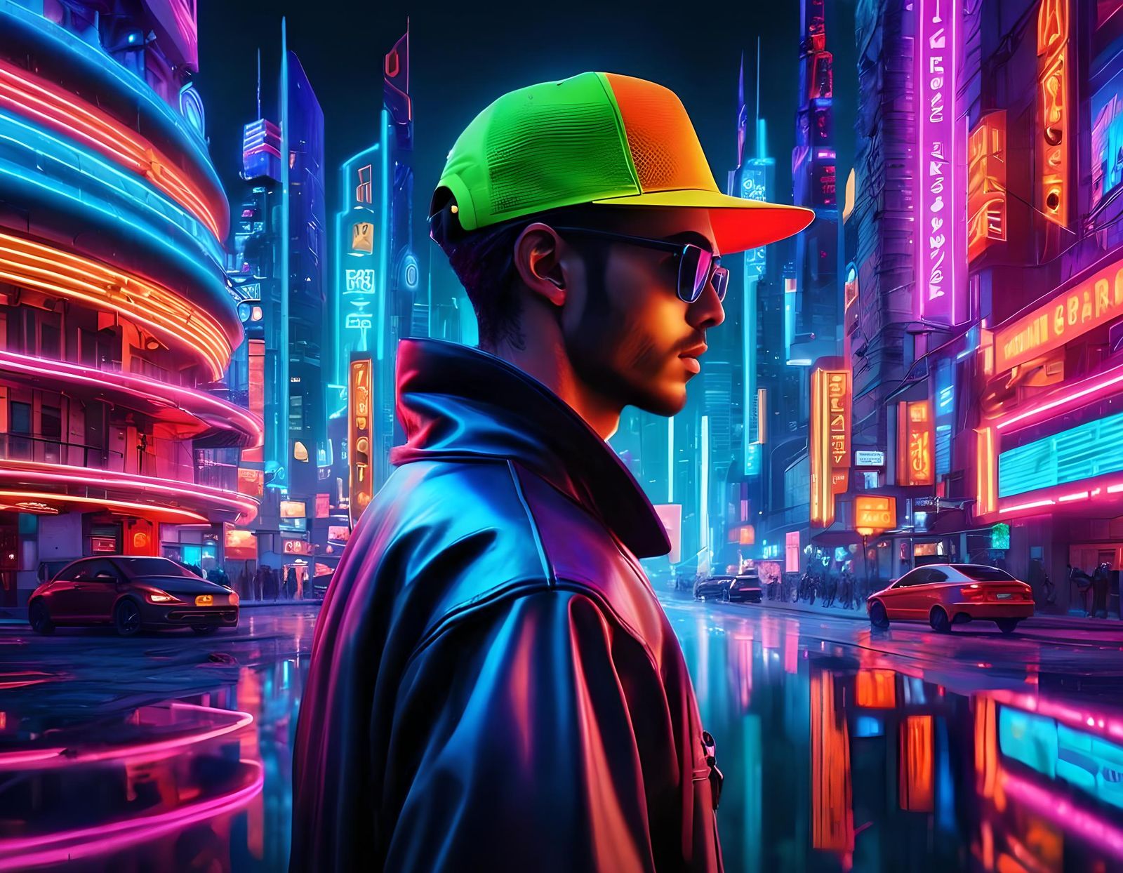 Dazzled by the neon lights