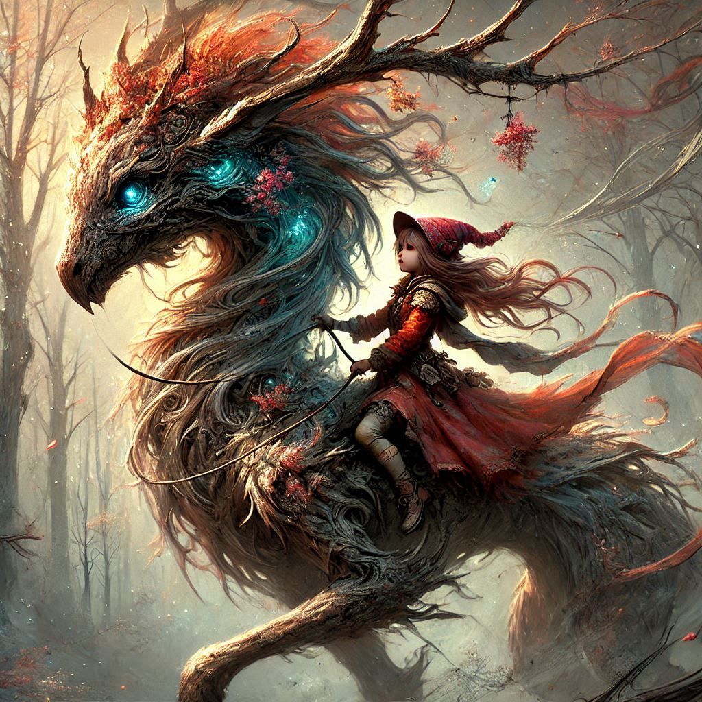 adorable fairy-tale fantasy creature portrait..