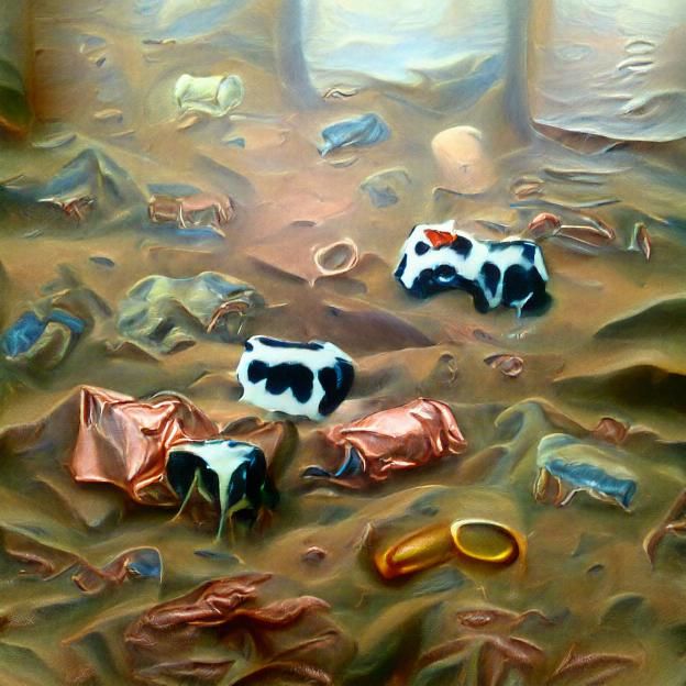 Single-celled cows on Mars.