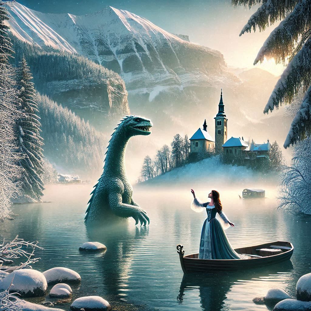 Lady and Loch Ness Monster !!  Take 2