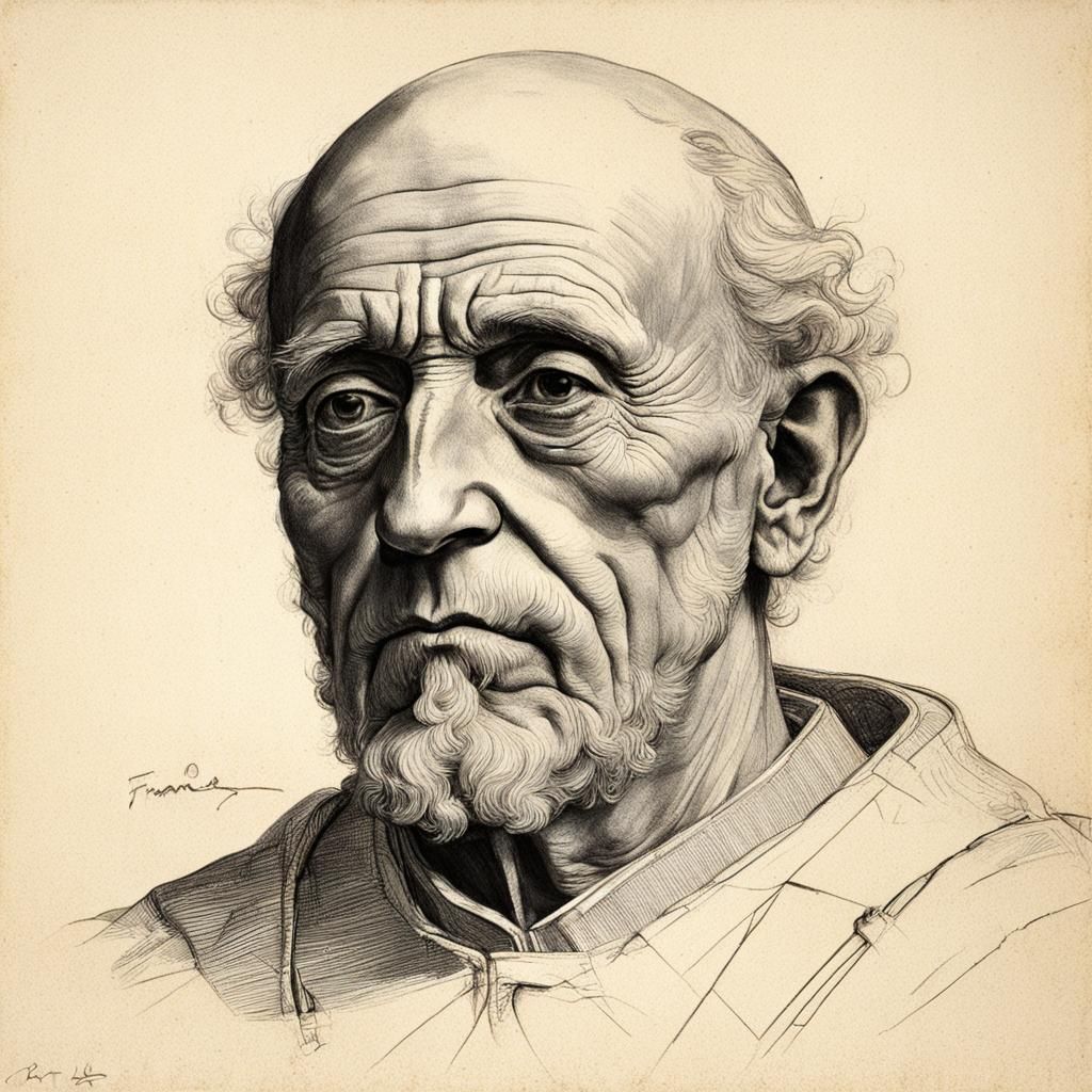 Portrait of an old man