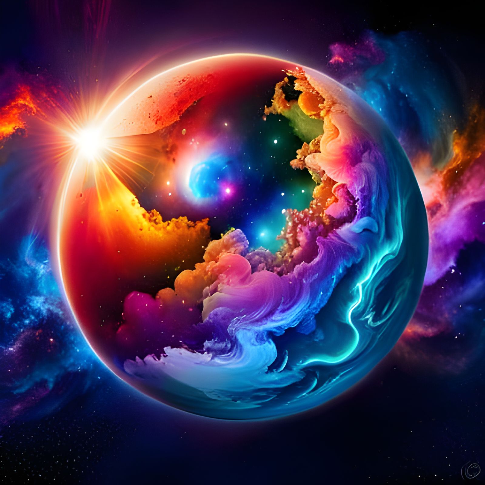 Planets from Space  by @Kosh Flix