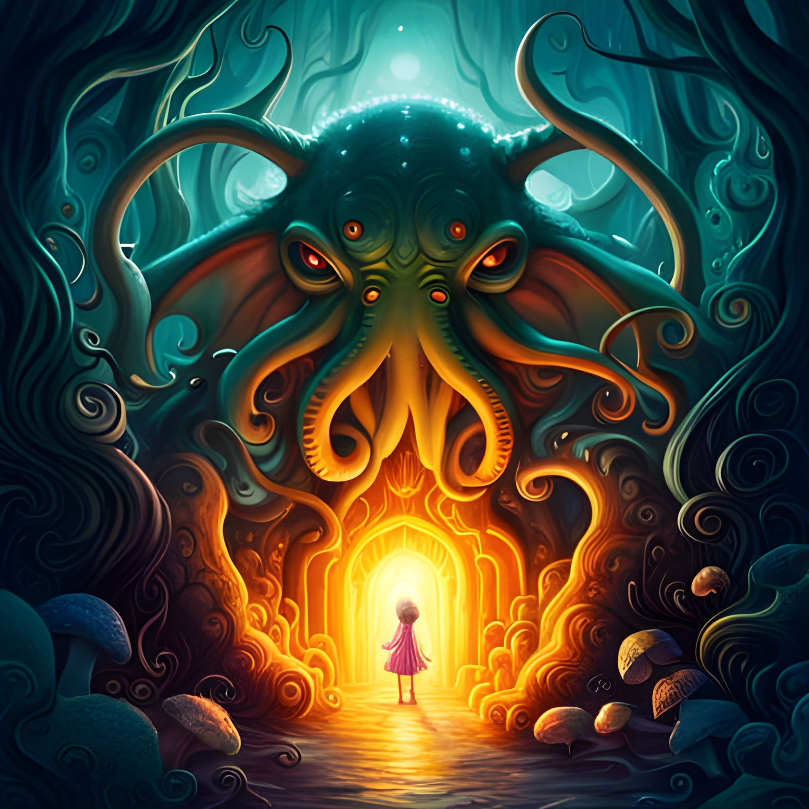 The Gateway to the legendary World of Cthulhu  by @SirHeckerich