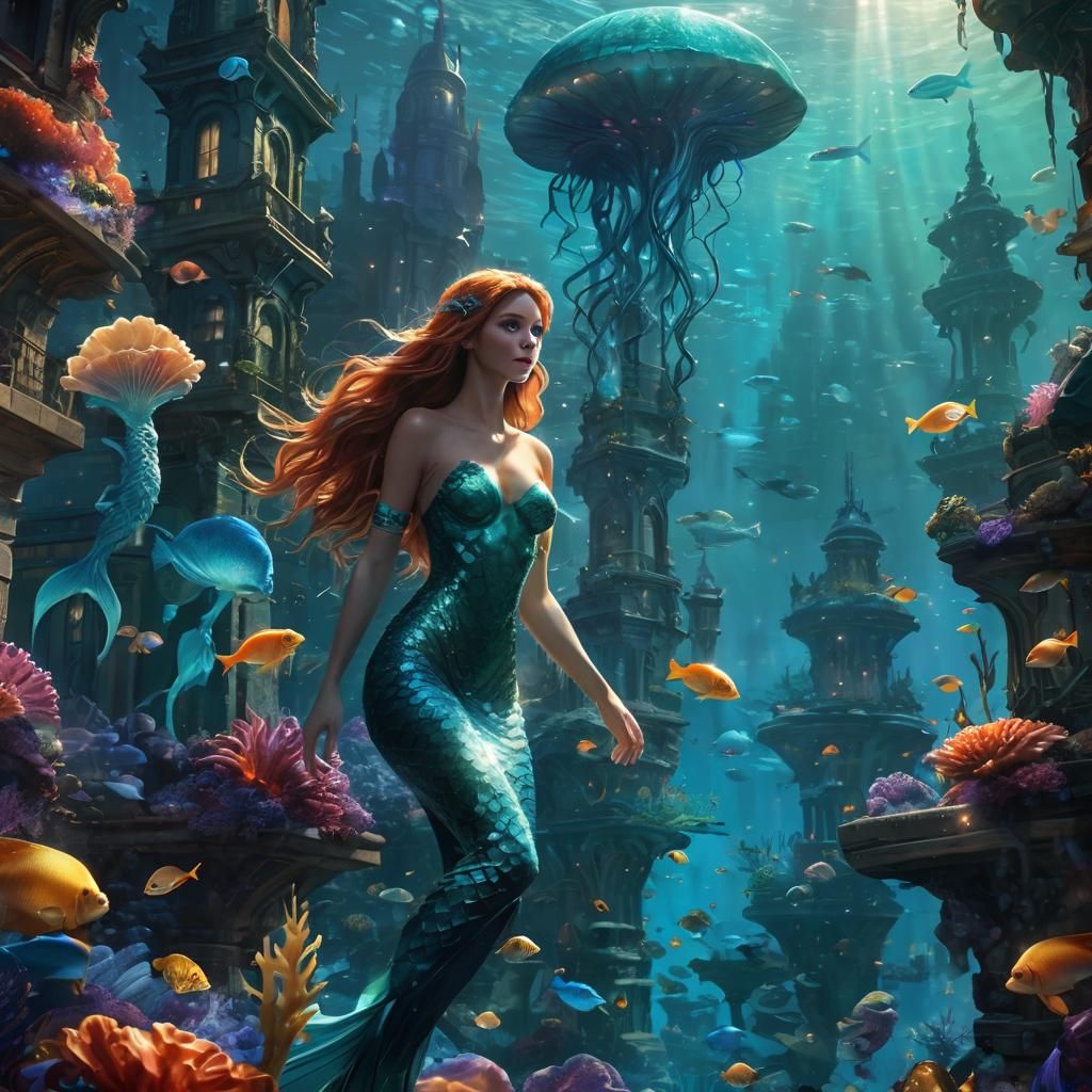 Sirens of the sea, siren, mermaids, mermen, Atlantis Metropo...