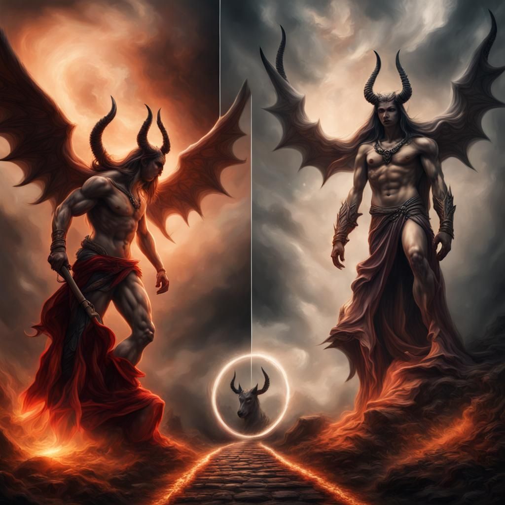2 demons with adventurer