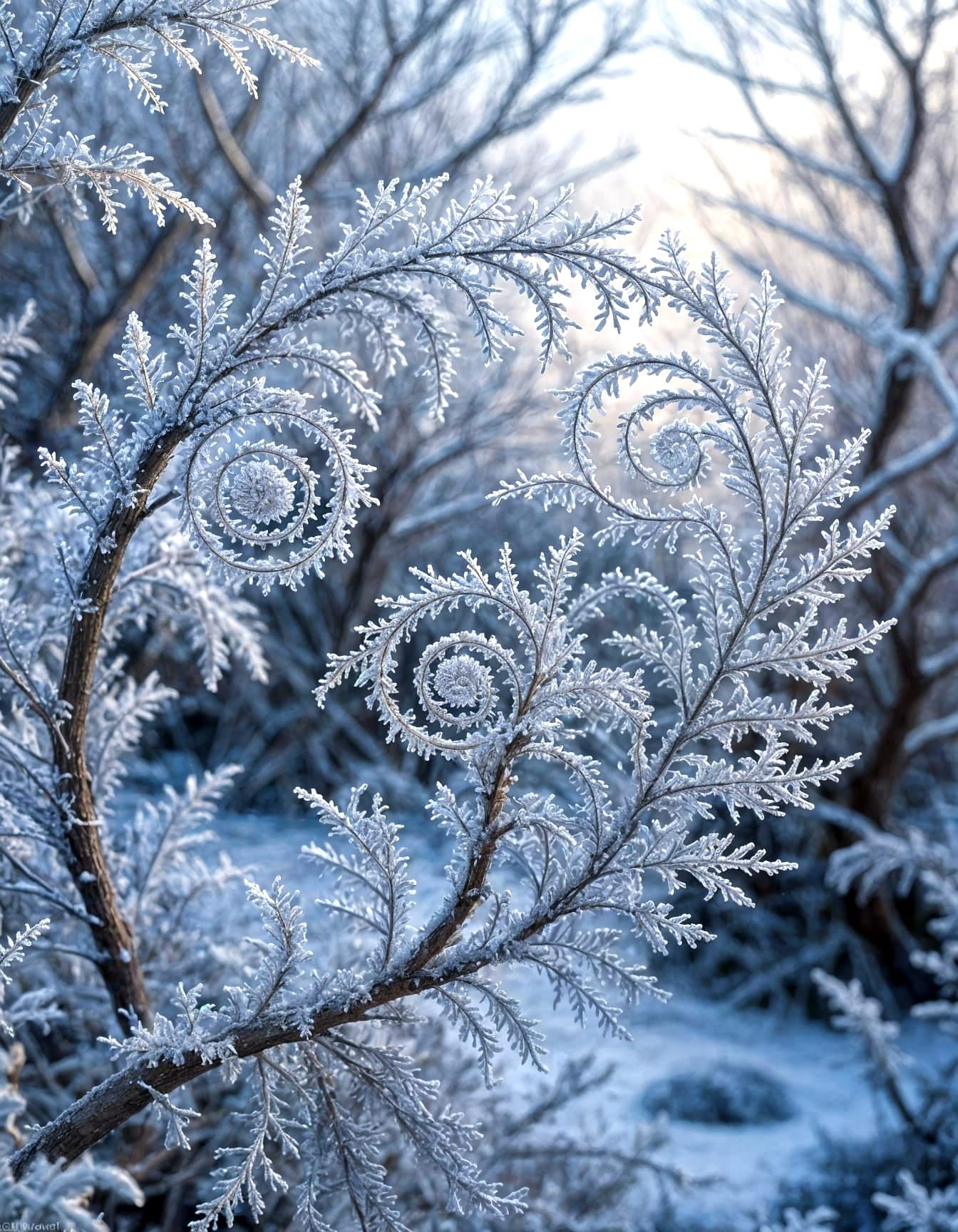 Ethereal frost patterns  by @photon