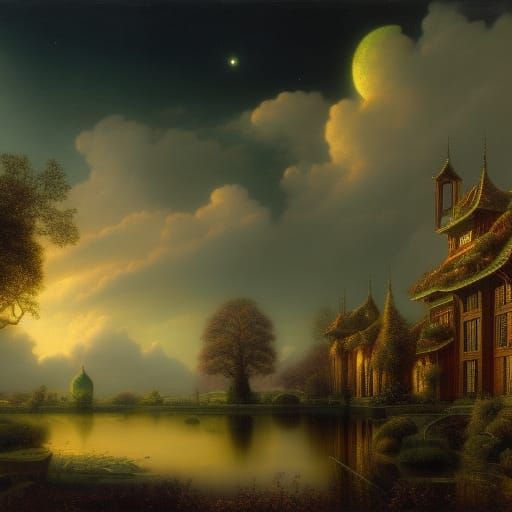 North in the night.