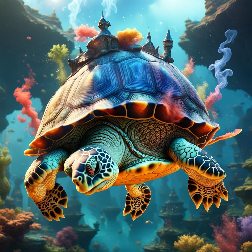 Whimsical turtle - AI Generated Artwork - NightCafe Creator