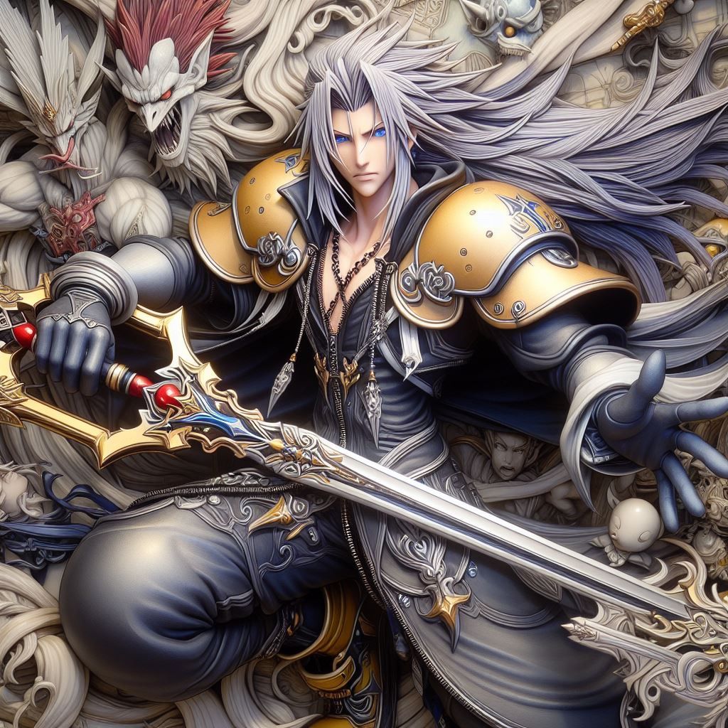 Sephiroth with Keyblade