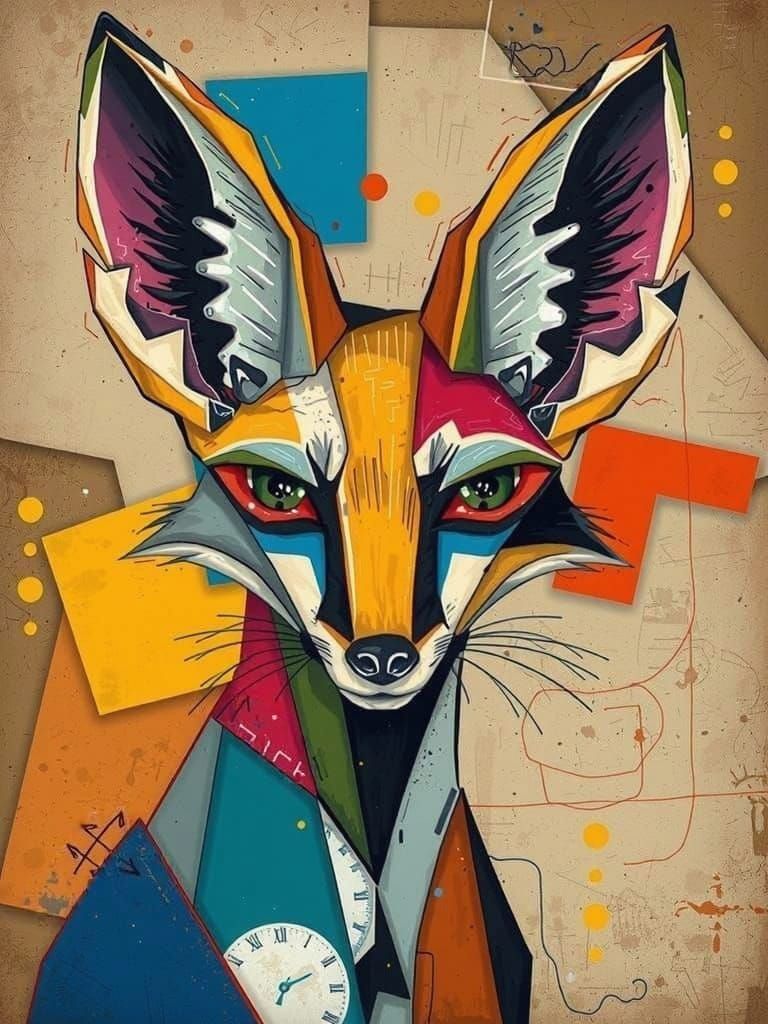 abstract fennic fox  by @Zepp